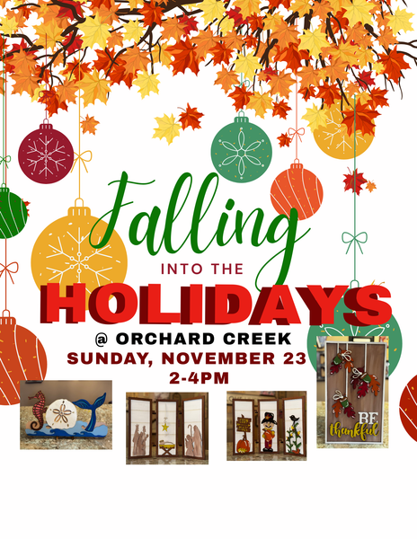 Kreative Krafternoon at Orchard Creek: Falling Into the Holidays