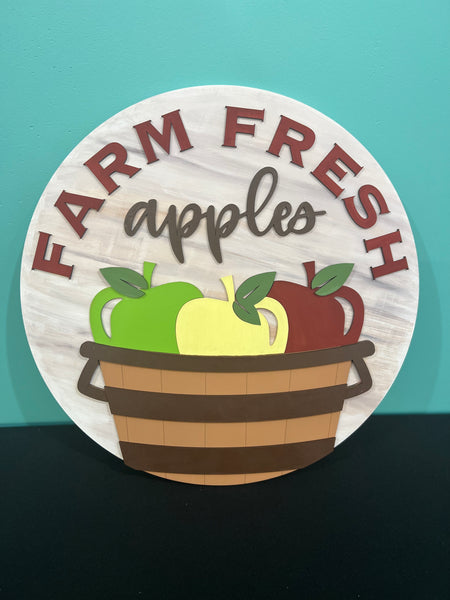 Farm Fresh Apples Round