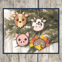 Animal Ornaments - Wood Slice Kits