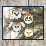 Animal Ornaments - Wood Slice Kits