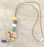 Personalized Beaded Lanyard