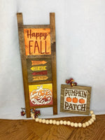 Leaning Ladder Squares - Fall Themed