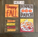 Leaning Ladder Squares - Fall Themed