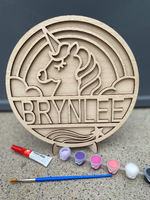 Unicorn Name Sign Paint Kit