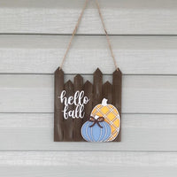 Hello Fall Fence Hanger/Shelf Sitter