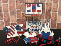 July 4th Mouse Tiered Tray