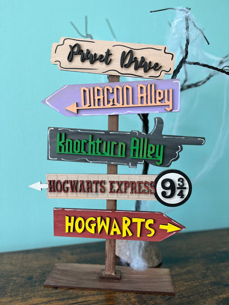 Wizardly Directional Sign