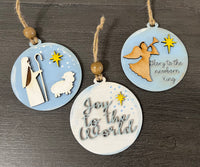 Joy to the World Ornament Set