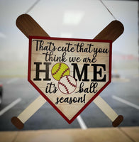 Ball Season Door Hanger