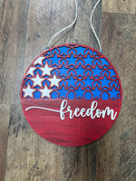 Freedom Hanging Sign