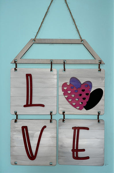 Farmhouse Hanging Love Sign