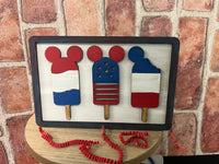 July 4th Mouse Tiered Tray