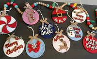 Happy Holidays Ornament Set