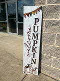 Hello Pumpkin/Skeleton Welcome Porch Leaner