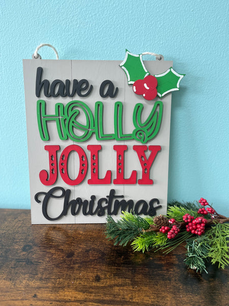 Holy Jolly Christmas Hanger