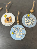 Joy to the World Ornament Set