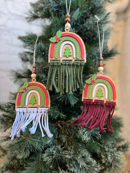 Christmas Macrame Rainbow