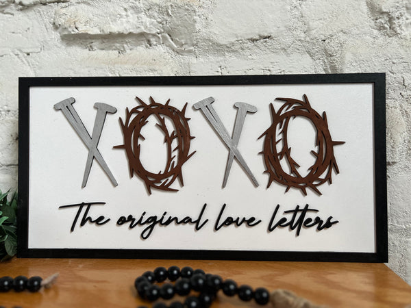 XOXO Original Love Letters Sign
