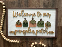 Pumpkin Patch Personalized Sign