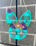 Floral Bunny Door Hanger