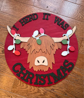 Herd it was Christmas Hanger