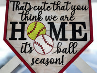 Ball Season Door Hanger