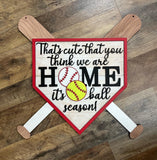 Ball Season Door Hanger