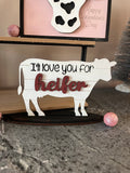 Cow Love Tiered Tray