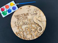 Seahorse Welcome Sign