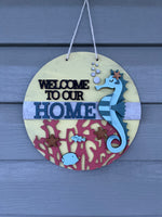 Seahorse Welcome Sign