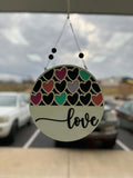 LOVE Hanging Sign