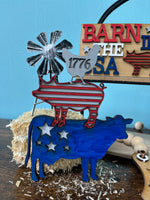 Red, White, and Moo Tiered Tray