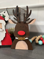 Santa & Rudolph Mini Shelf Leaners