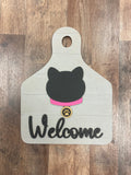 Dog or Cat Welcome Ear Tag