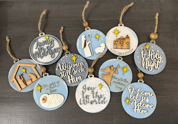 Joy to the World Ornament Set
