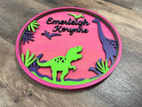 Personalized Dinosaur Sign