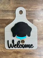 Dog or Cat Welcome Ear Tag