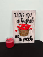 Bushel and a Peck Sign